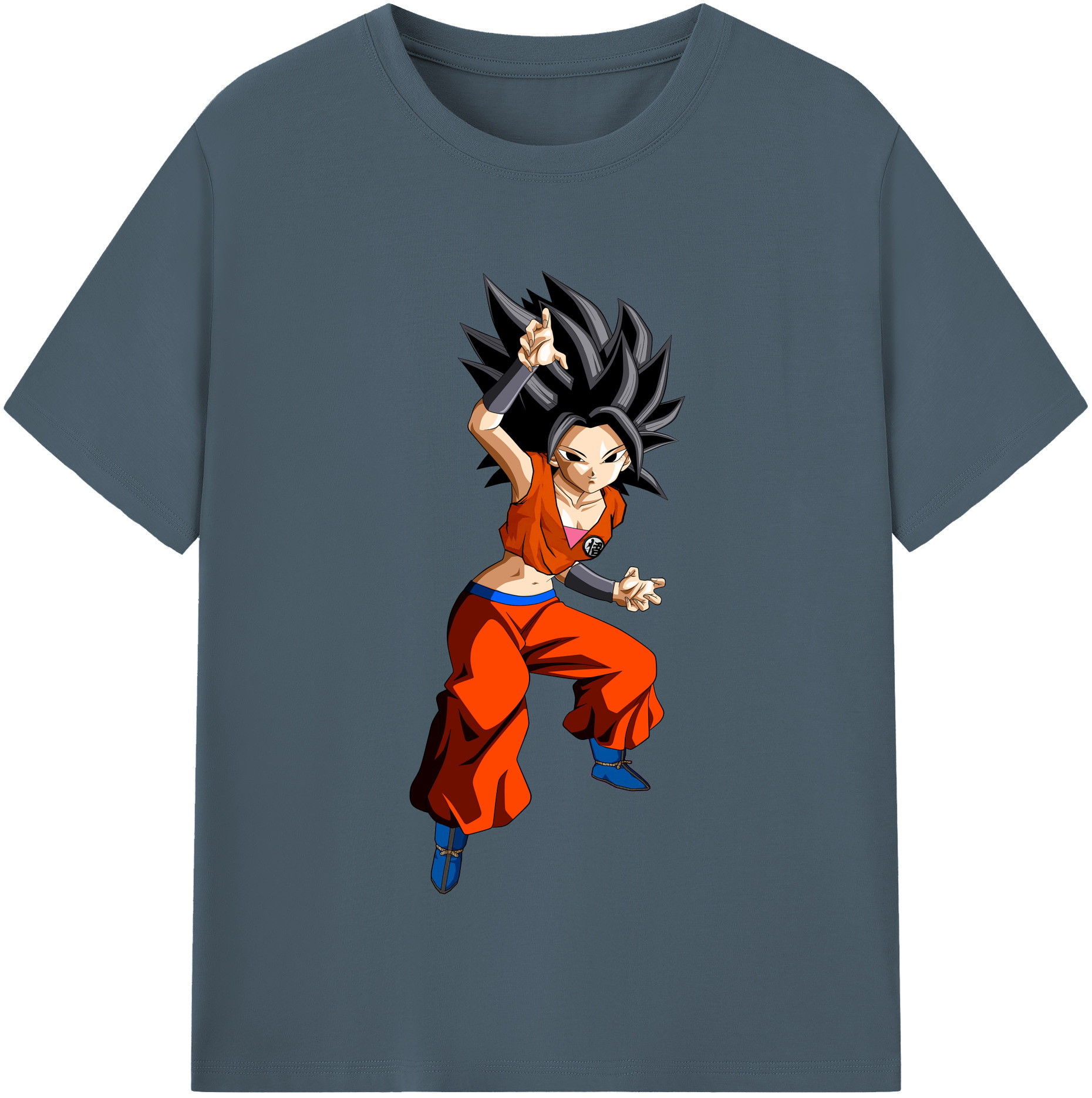 （画像用） ドラゴンボール カリフラ DRAGON BALL Caulifla 綿100％半袖Tシャツ（フロントプリント）